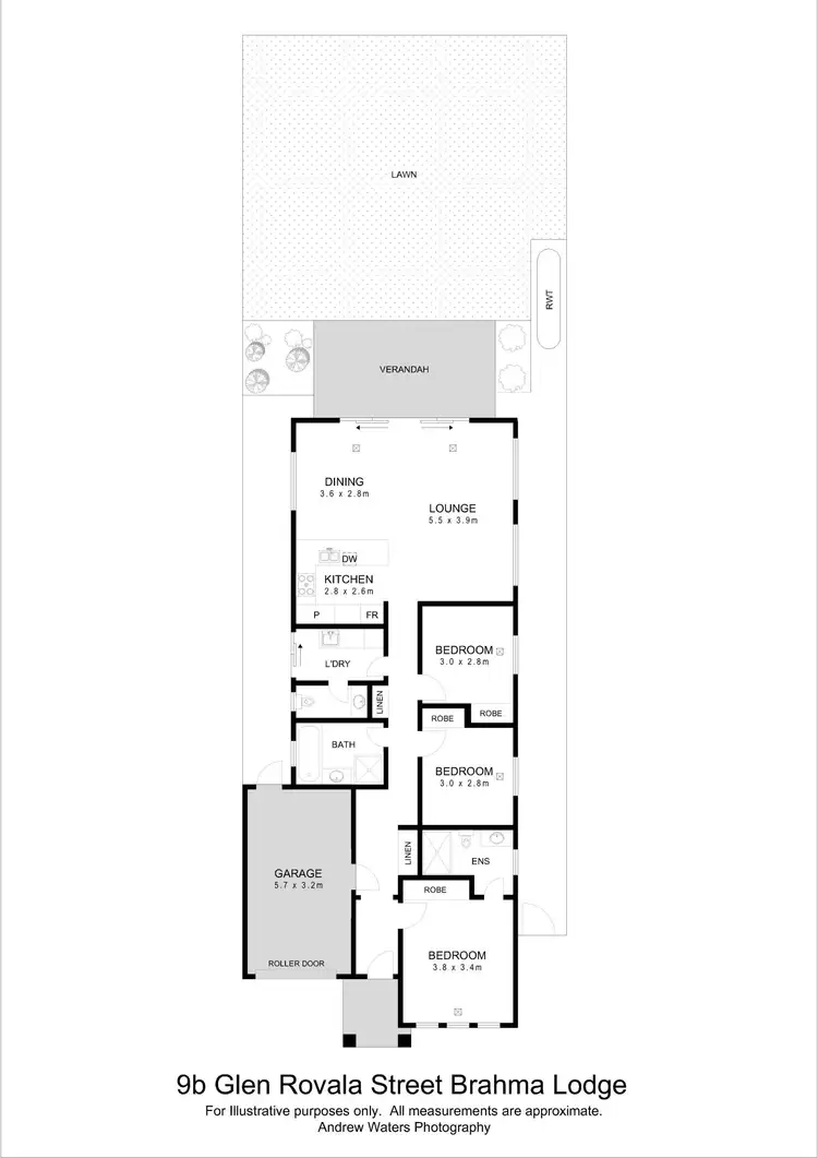 Floorplan of Homely house listing, 9b Glen Rovala Street, Brahma Lodge SA 5109