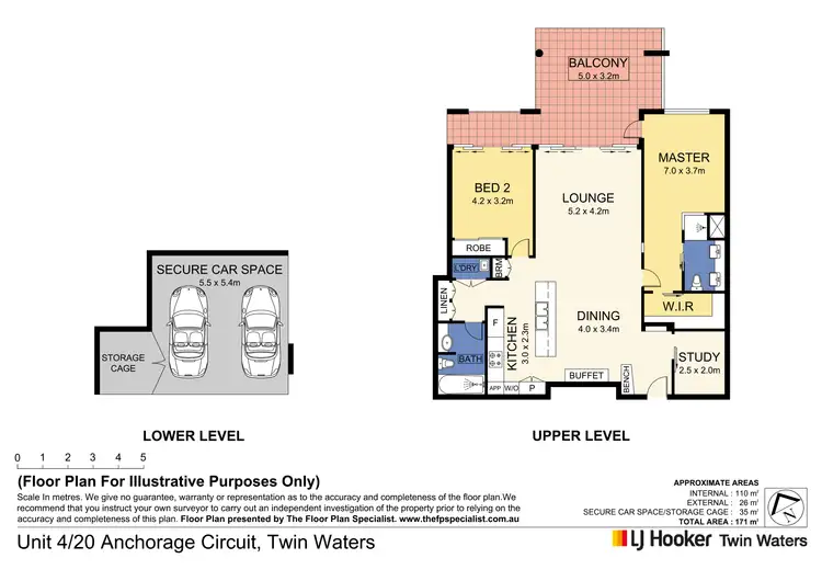 Floorplan of Homely unit listing, 4/20 Anchorage Circuit, Twin Waters QLD 4564