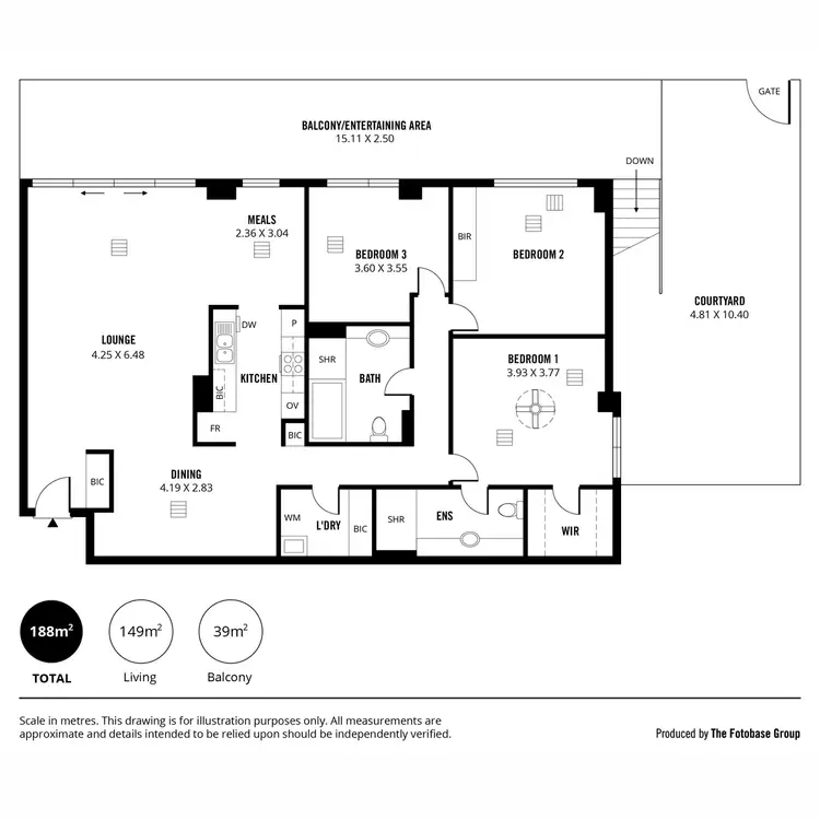 Floorplan of Homely townhouse listing, 5/7 Liberman Close, Adelaide SA 5000