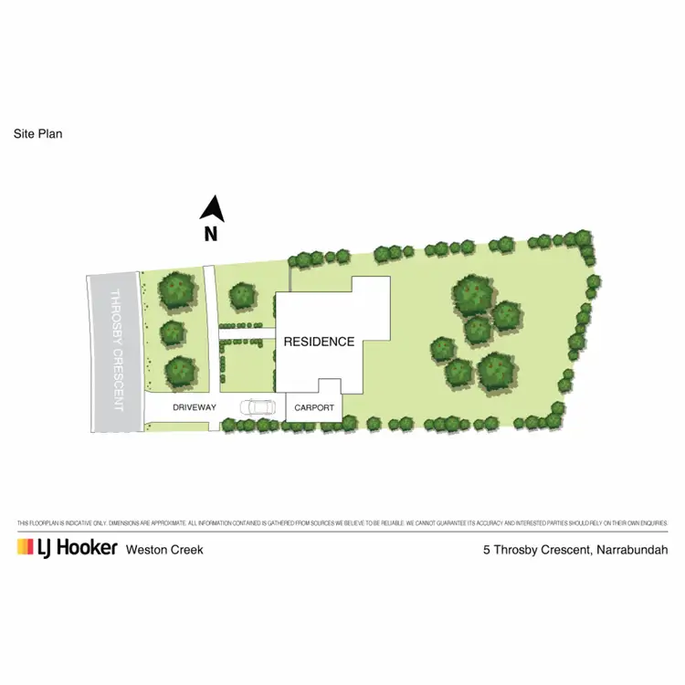 Floorplan of Homely house listing, 5 Throsby Crescent, Narrabundah ACT 2604