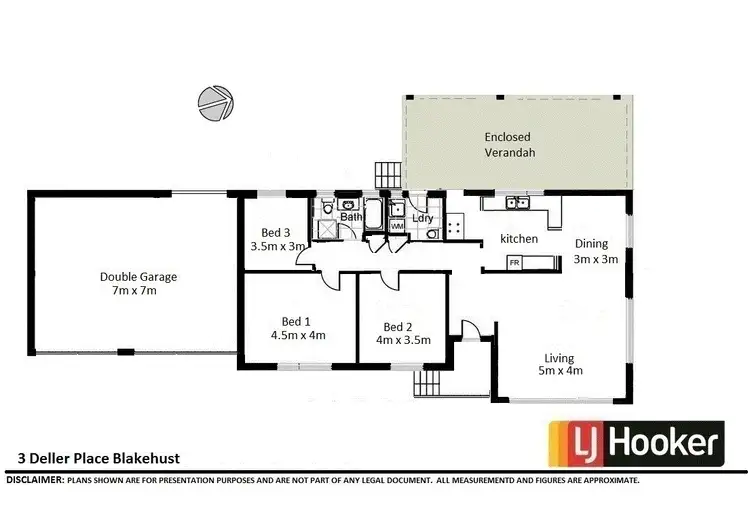 Floorplan of Homely house listing, 3 Deller Place, Blakehurst NSW 2221