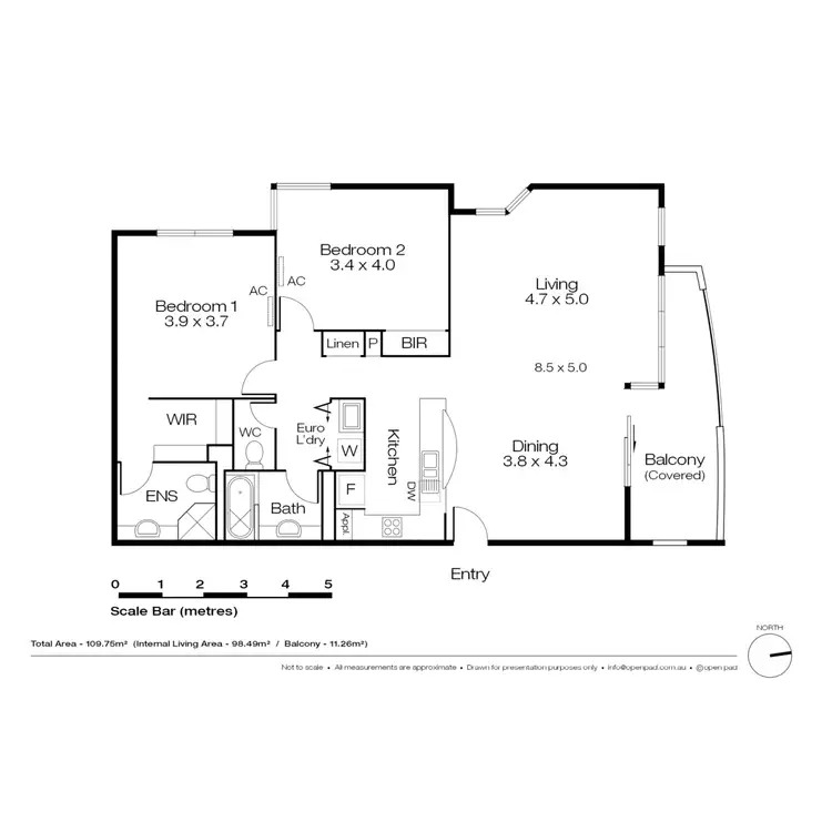 Floorplan of Homely apartment listing, 4/131 Royal Street, East Perth WA 6004