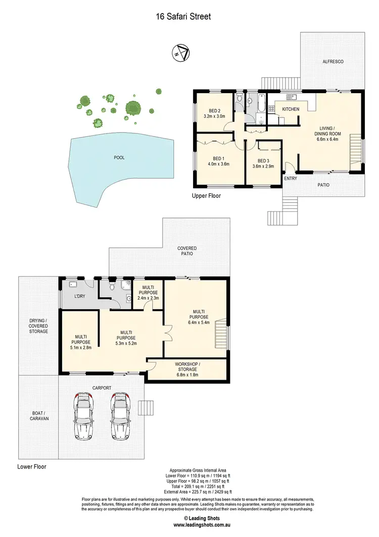 Floorplan of Homely house listing, 16 Safari Street, Chermside West QLD 4032