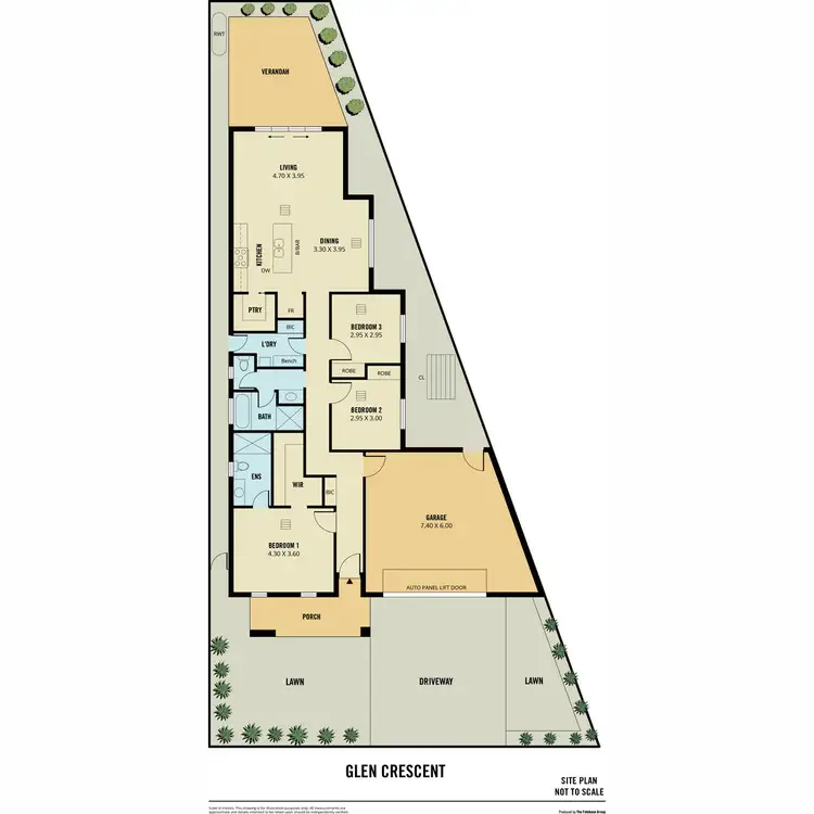 Floorplan of Homely house listing, 3 Glen Crescent, Vista SA 5091