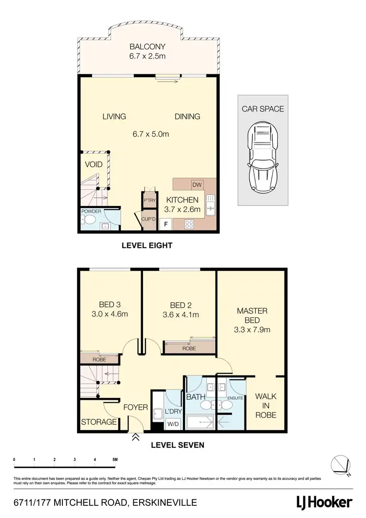 Floorplan of Homely apartment listing, 6711/177-219 Mitchell Road, Erskineville NSW 2043