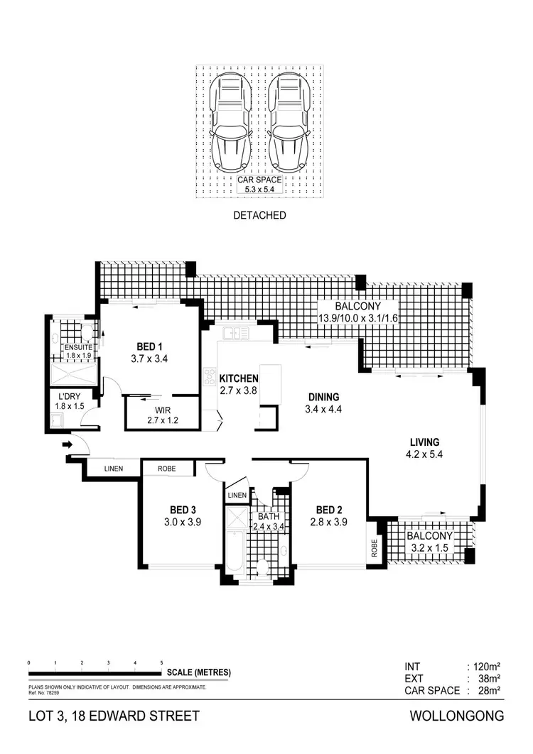 Floorplan of Homely unit listing, 4/18 Edward Street, Wollongong NSW 2500