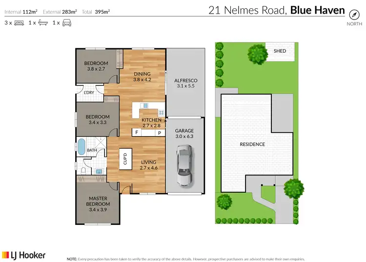 Floorplan of Homely house listing, 21 Nelmes Road, Blue Haven NSW 2262