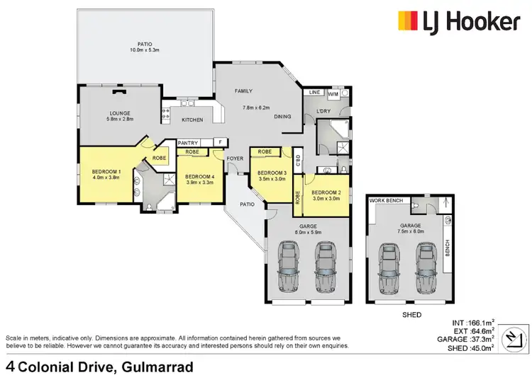 Floorplan of Homely house listing, 4 Colonial Drive, Gulmarrad NSW 2463