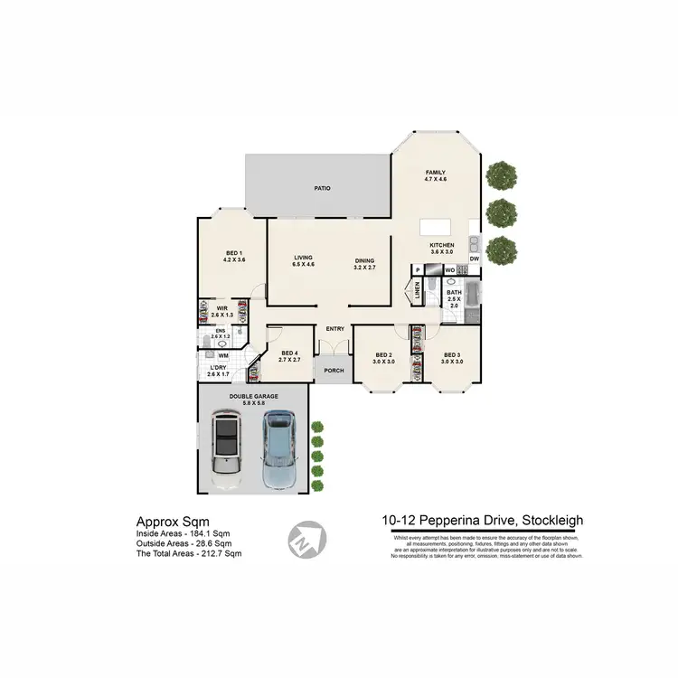 Floorplan of Homely house listing, 10-12 Pepperina Drive, Stockleigh QLD 4280