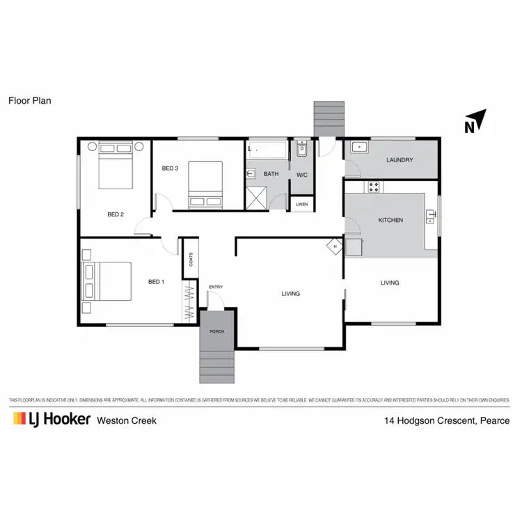 Floorplan of Homely house listing, 14 Hodgson Crescent, Pearce ACT 2607