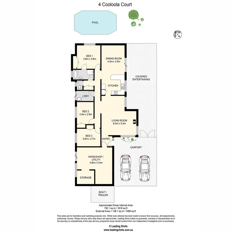 Floorplan of Homely house listing, 4 Cooloola Court, Everton Hills QLD 4053