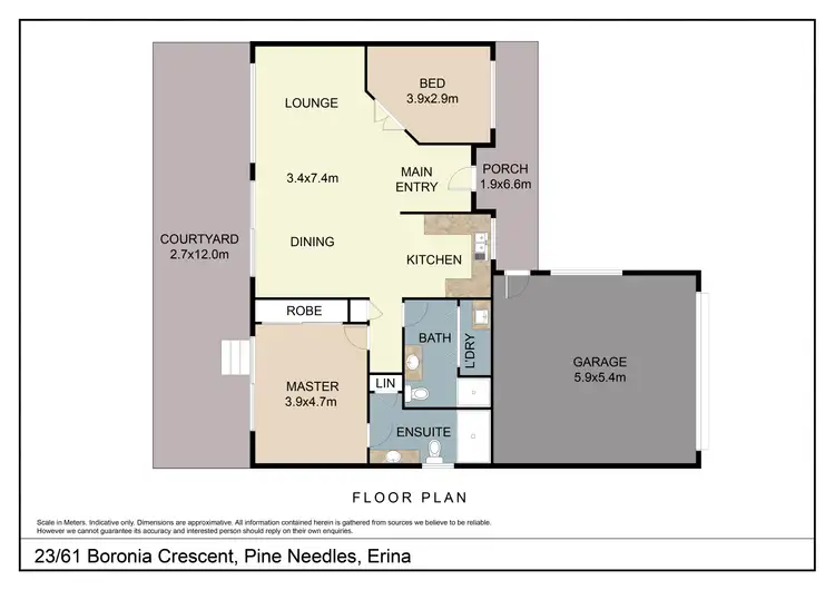 Floorplan of Homely house listing, 23/61 Boronia Crescent, Pine Needles Village, Erina NSW 2250