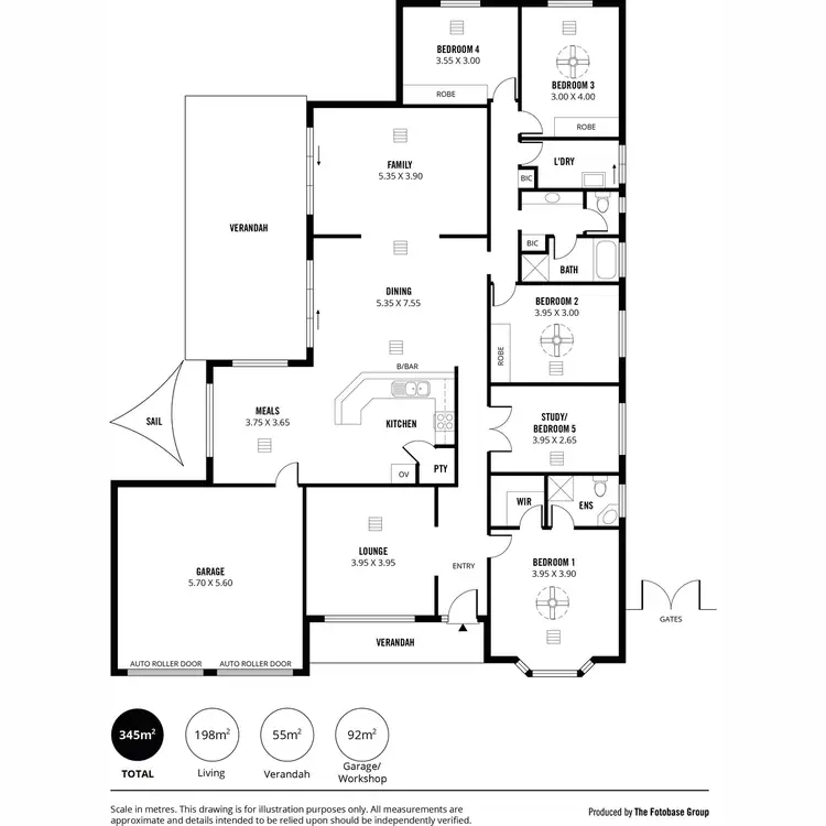 Floorplan of Homely house listing, 4 Quantock Crescent, Craigmore SA 5114