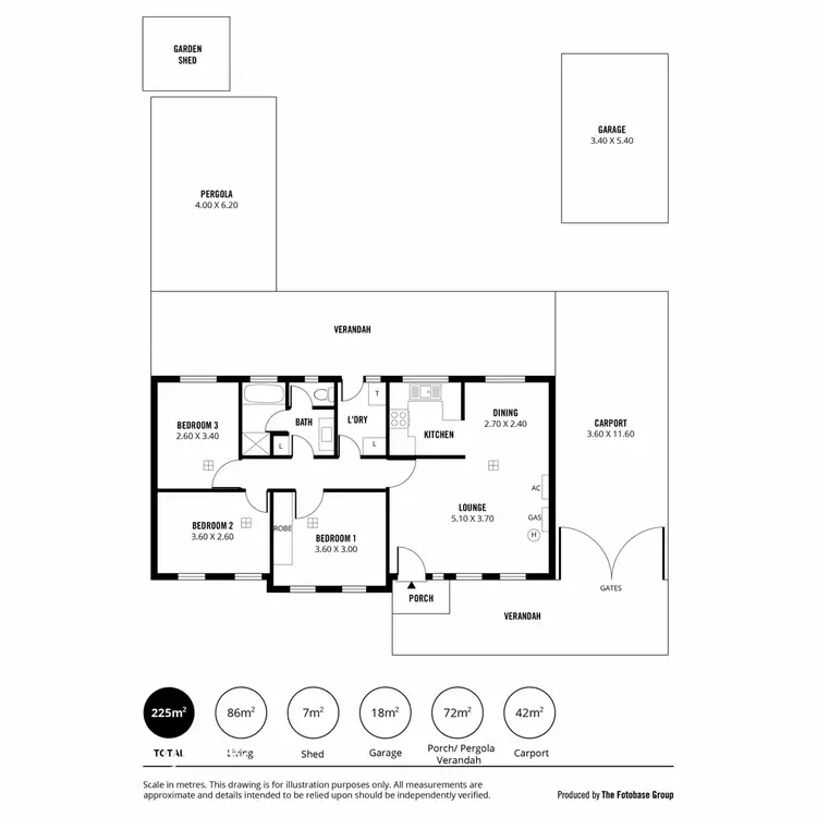 Floorplan of Homely house listing, 5 Miranda Road, Paralowie SA 5108