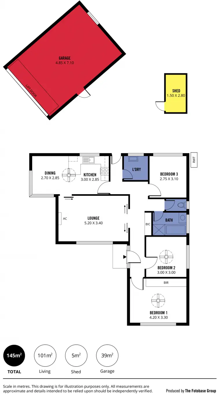 Floorplan of Homely house listing, 8 Claret Street, Morphett Vale SA 5162
