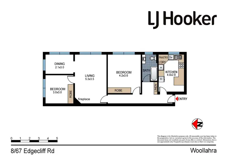 Floorplan of Homely apartment listing, 8/67 Edgecliff Road, Woollahra NSW 2025