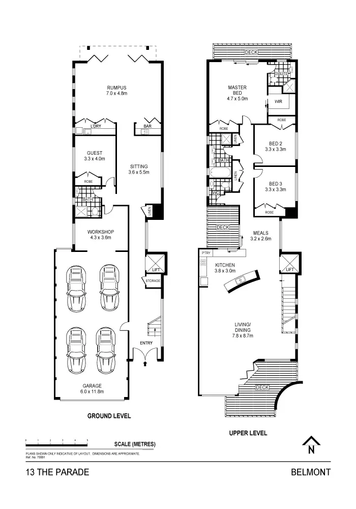 Floorplan of Homely house listing, 13 The Parade, Belmont NSW 2280
