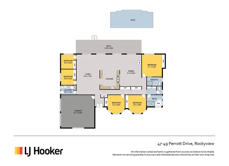 Floorplan of Homely house listing, 47-49 Perrott Drive, Rockyview QLD 4701