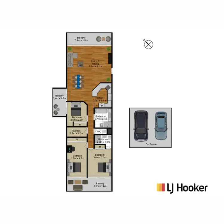Floorplan of Homely apartment listing, 11/6 Howitt Street, Kingston ACT 2604