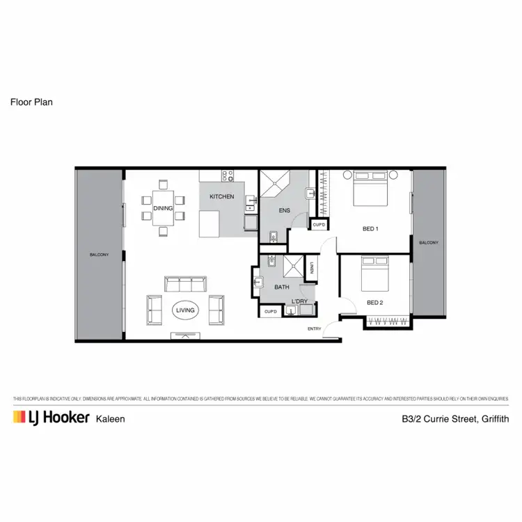 Floorplan of Homely unit listing, B3/2 Currie Crescent, Griffith ACT 2603