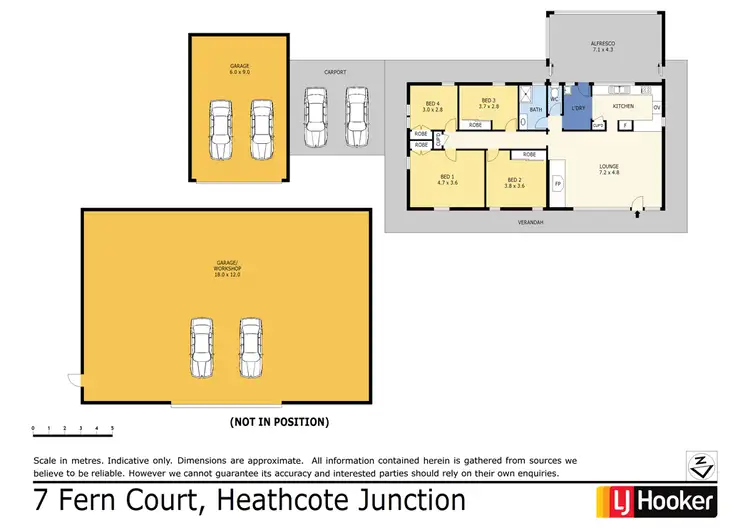 Floorplan of Homely house listing, 7 Fern Court, Heathcote Junction VIC 3758