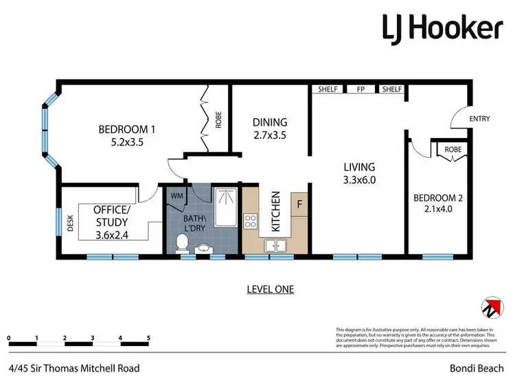 Floorplan of Homely apartment listing, 4/45 Sir Thomas Mitchell Road, Bondi Beach NSW 2026