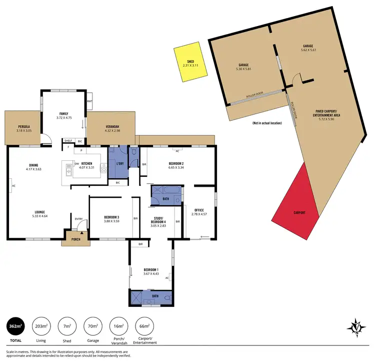 Floorplan of Homely house listing, 3 Chestnut Place, Hackham West SA 5163