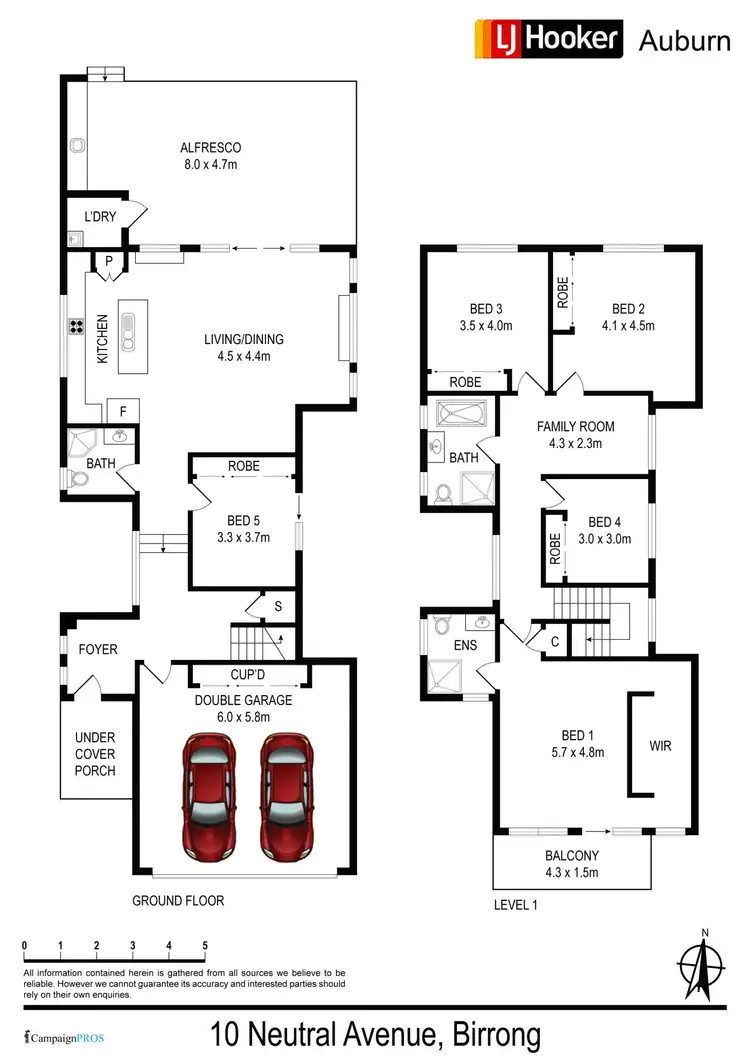 Floorplan of Homely house listing, 10 Neutral Ave, Birrong NSW 2143