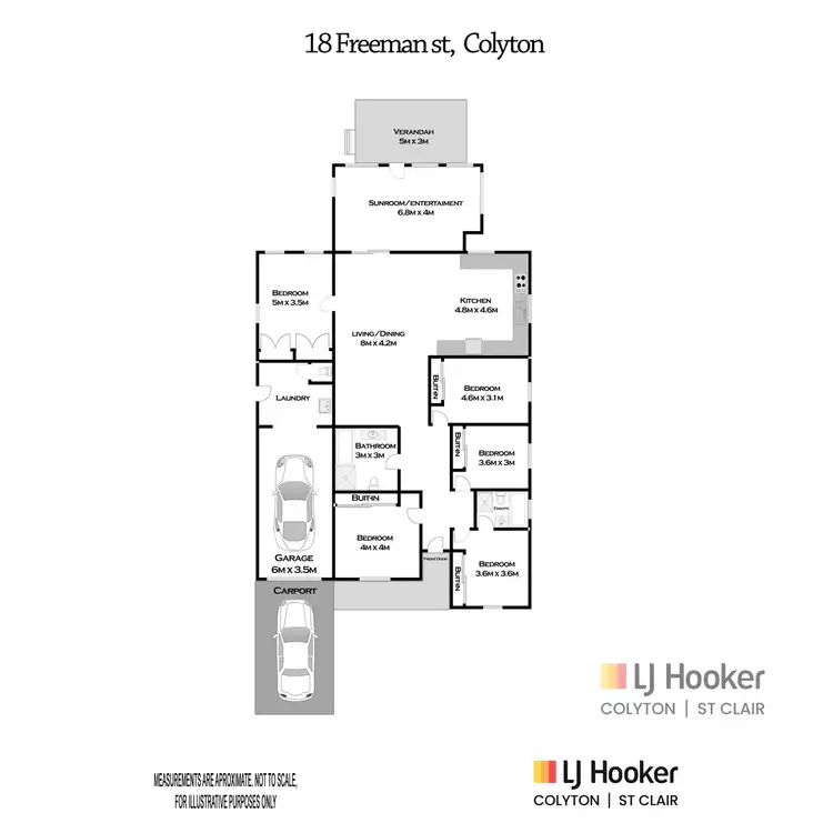 Floorplan of Homely house listing, 18 Freeman Street, Colyton NSW 2760