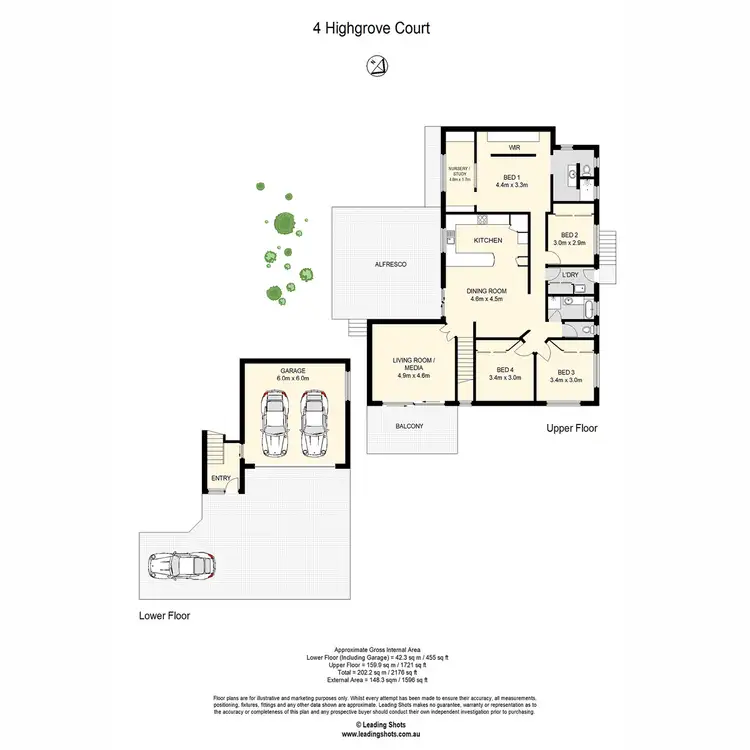 Floorplan of Homely house listing, 4 Highgrove Court, Kurwongbah QLD 4503