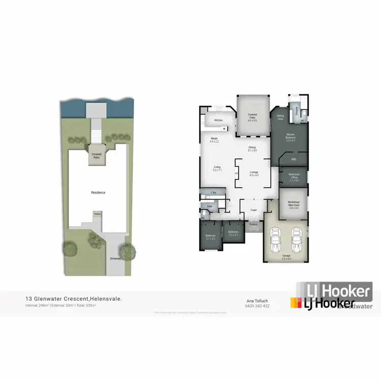 Floorplan of Homely house listing, 13 Glenwater Crescent, Monterey Keys QLD 4212