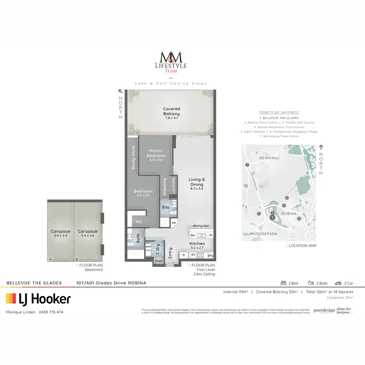 Floorplan of Homely unit listing, 107/601 Glades Drive, Robina QLD 4226