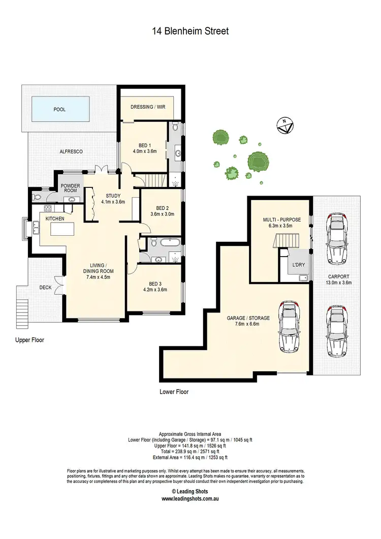 Floorplan of Homely house listing, 14 Blenheim Street, Chermside West QLD 4032