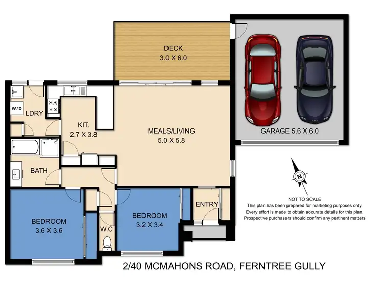 Floorplan of Homely unit listing, 2/40 Mcmahons Road, Ferntree Gully VIC 3156