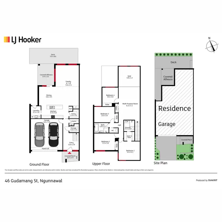 Floorplan of Homely house listing, 46 Gudamang Street, Ngunnawal ACT 2913