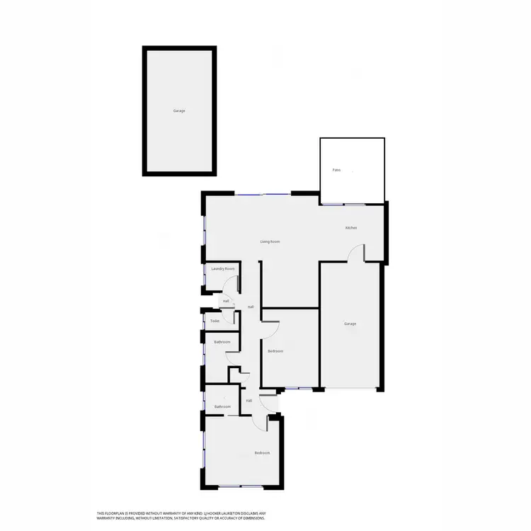 Floorplan of Homely semi-detached listing, 1/3 Victoria Place, West Haven NSW 2443