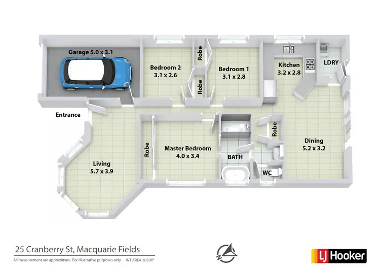 Floorplan of Homely house listing, 25 Cranberry Street, Macquarie Fields NSW 2564