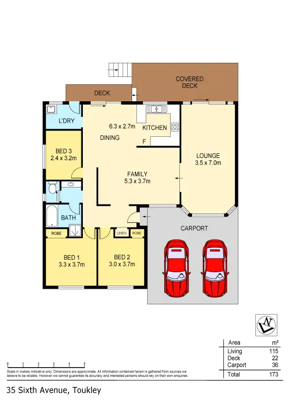 Floorplan of Homely house listing, 35 Sixth Avenue, Toukley NSW 2263