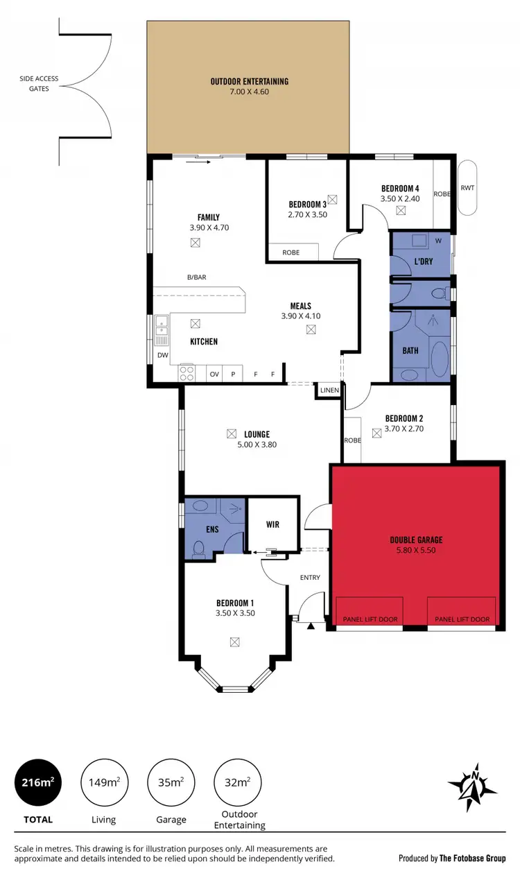 Floorplan of Homely house listing, 5 Seaview Street, Aldinga Beach SA 5173