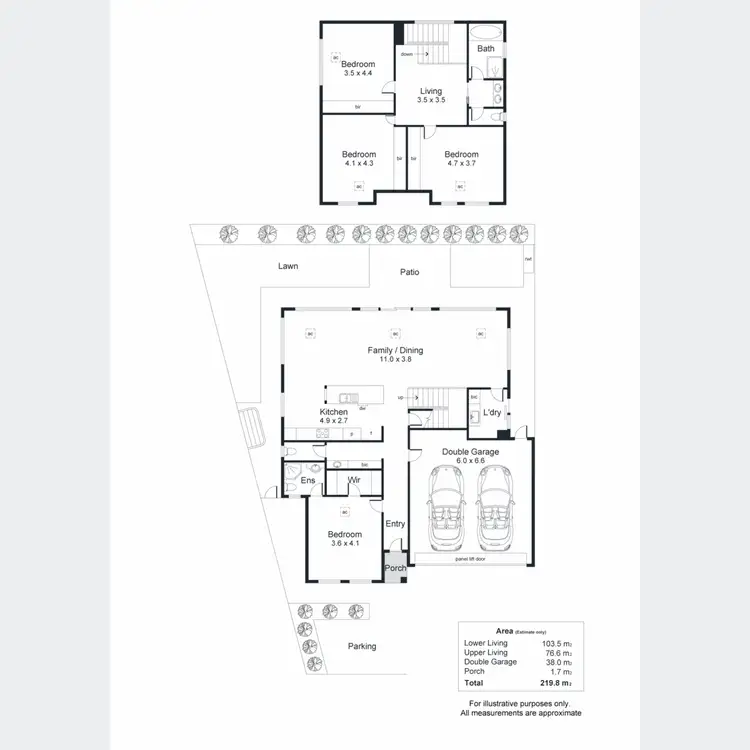Floorplan of Homely townhouse listing, 11a Jasmine Grove, Fulham Gardens SA 5024