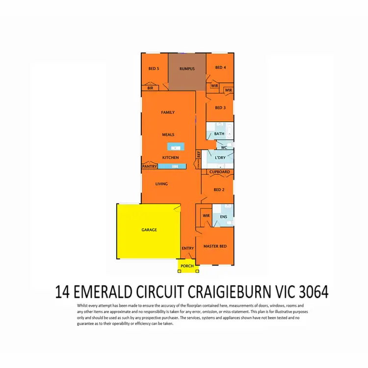 Floorplan of Homely house listing, 14 Emerald Circuit, Craigieburn VIC 3064