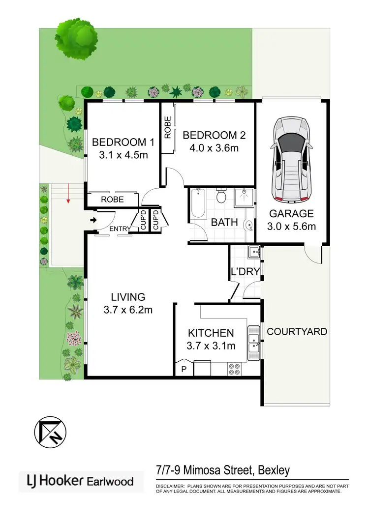 Floorplan of Homely villa listing, 7/7-9 Mimosa Street, Bexley NSW 2207