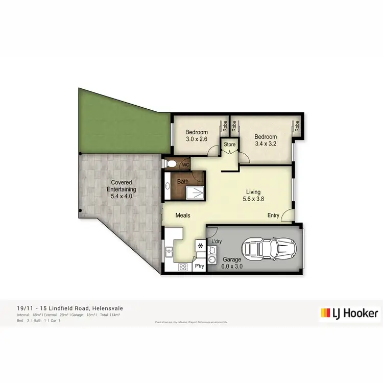 Floorplan of Homely villa listing, 19/11-15 Lindfield Road, Helensvale QLD 4212
