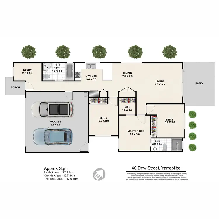 Floorplan of Homely house listing, 40 Dew Street, Yarrabilba QLD 4207