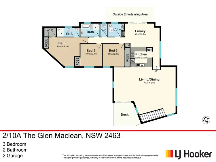 Floorplan of Homely house listing, 2/10A The Glen, Maclean NSW 2463