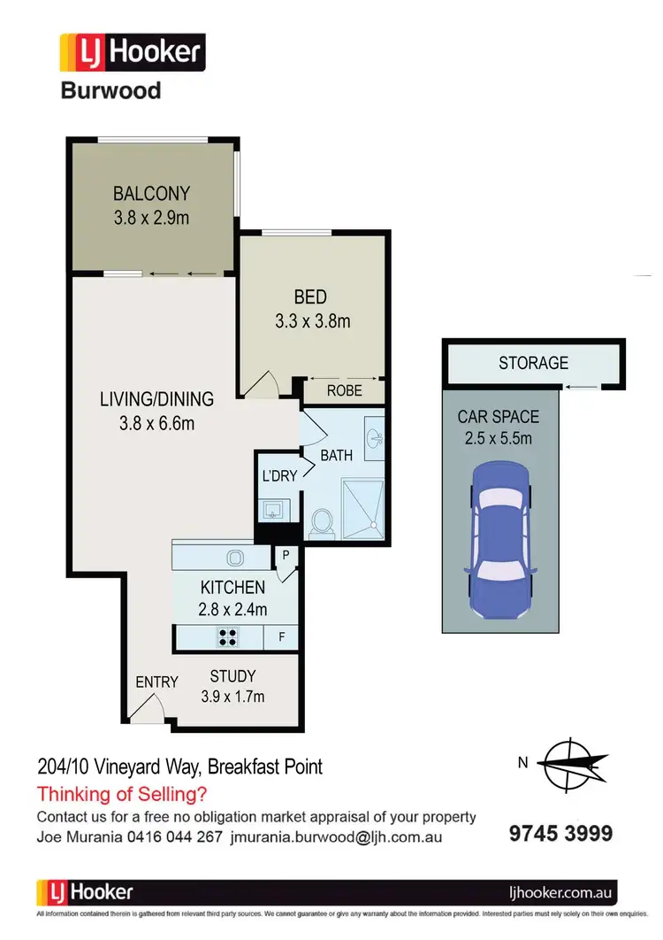 Floorplan of Homely unit listing, 204/10 Vineyard Way, Breakfast Point NSW 2137