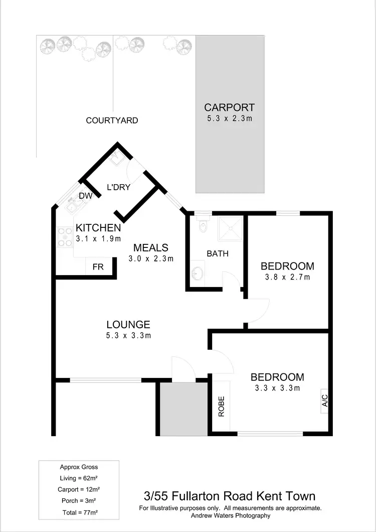 Floorplan of Homely block of units listing, 55 Fullarton Road, Kent Town SA 5067