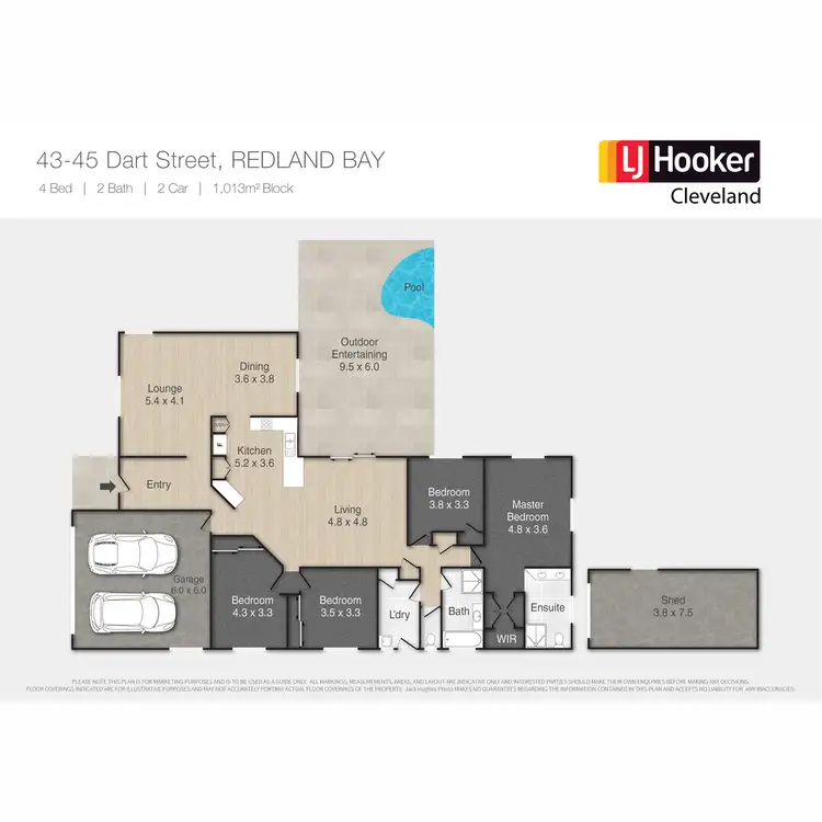Floorplan of Homely house listing, 43-45 Dart Street, Redland Bay QLD 4165