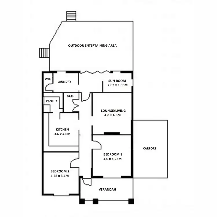 Floorplan of Homely house listing, 25 Rogers Street, Freeling SA 5372