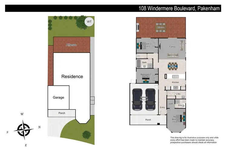 Floorplan of Homely house listing, 108 Windermere Boulevard, Pakenham VIC 3810